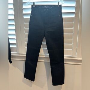 Veronica Beard Ryleigh Slim Straight Leg Black Jeans